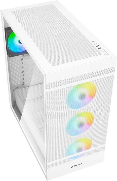 Actual product image Sharkoon Rebel C50 White RGB ATX (ATX, mATX, Mini-ITX)