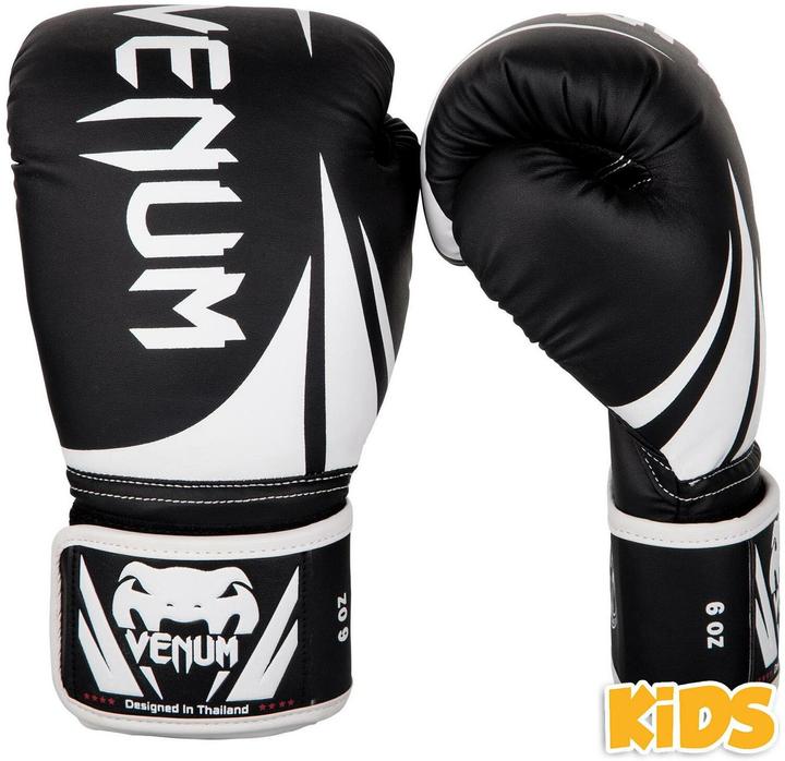 Produktbild Venum Challenger 2.0 Kids Boxing Gloves - Black/White (6 OZ, One Size)