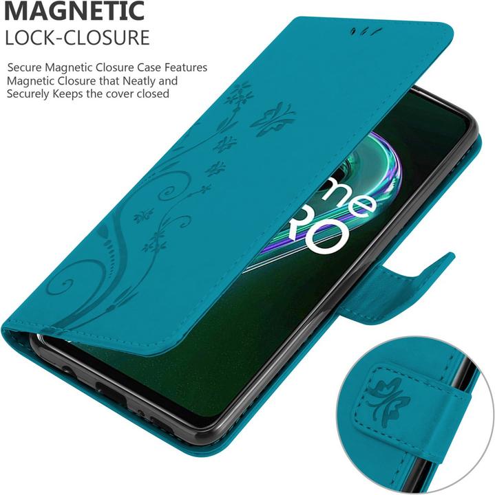 Image du produit Cadorabo Housse Flower Book pour Realme 9 5G / 9 PRO / V25 / Q5 / OnePlus Nord CE 2 LITE 5G (Vivo V25, Realme 9 Pro+, OnePlus Nord CE 2 Lite 5G)
