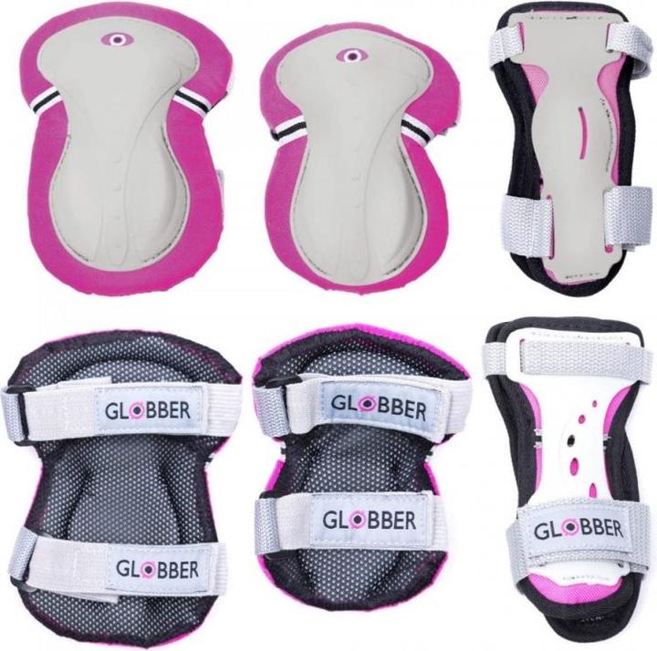 Globber Schoner Junior Set (XS, Knieschoner, Ellbogenschoner, 6 Stück)