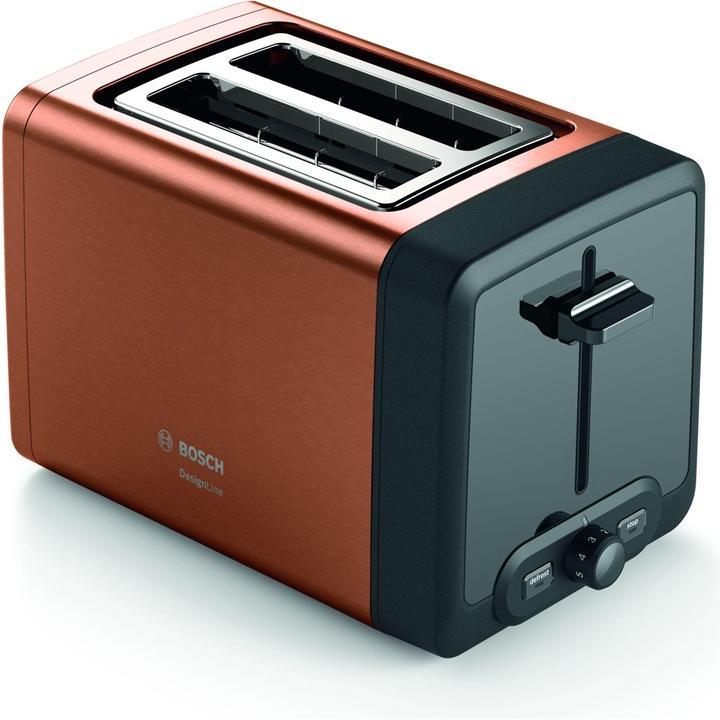 Bosch Hausgeräte TAT4P429 toaster 2 slice(s) Black, Brown, Toaster, Schwarz, Braun