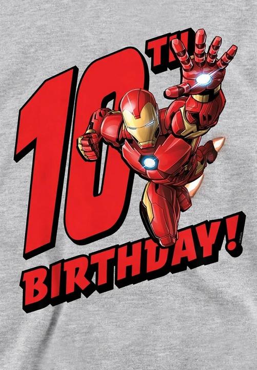 Produktbild Kapuzenpullover meliert 10. Geburtstag (128)