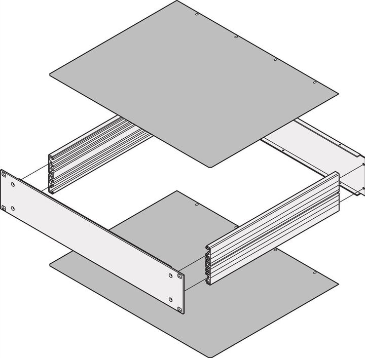 Actual product image Schroff Cover Plates - Cover Plate 280t Closed
