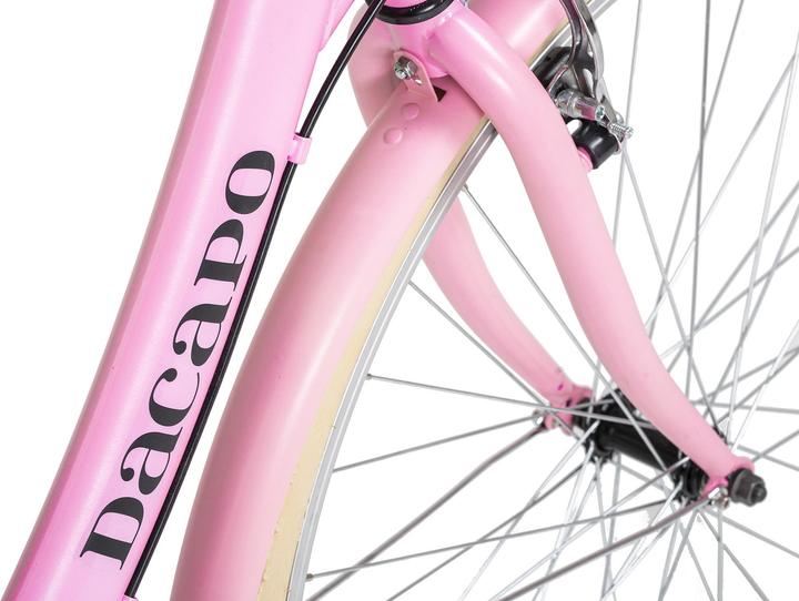 Actual product image Damenfahrrad 28" Toscana Damen Bike Vintage Rosa 6 Gänge RH 48 cm (48 cm)