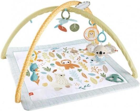Fisher-Price Simply Senses Newborn Gym Baby Activity Mat with 6 Sensory Toys