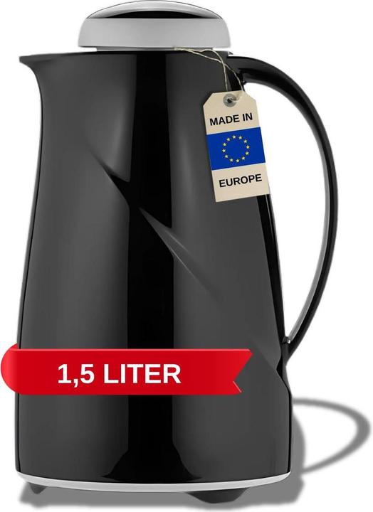 Actual product image Helios Vacuum Flask Wave 1.5L Black, dishwasher safe (1.50 l)
