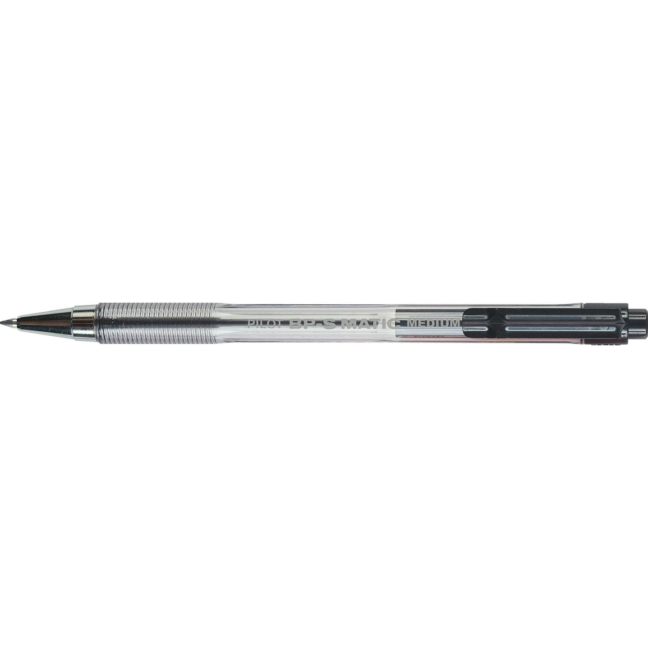 Pilot Kuglepen BP-S Matic, medium, sort (Black, 12x) (156427)