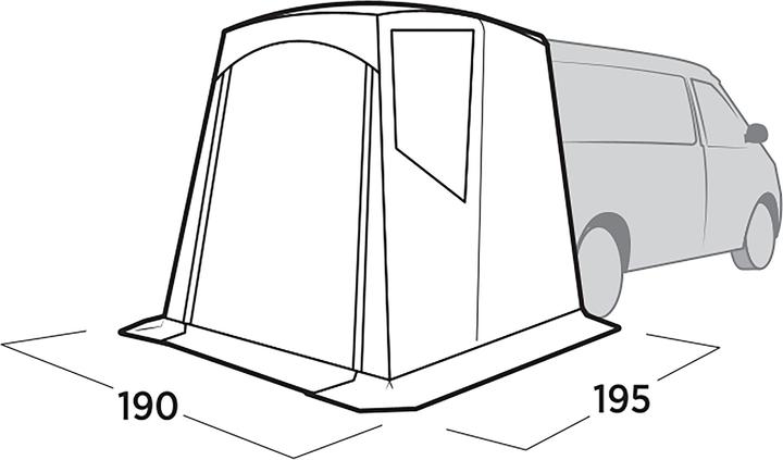 Image du produit Easy Camp Heckzelt Krossbu (grau, Modell 2025) (Auvent, 3.20 kg)
