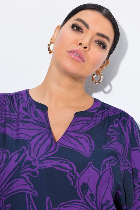 Actual product image Ulla Popken Lily Print Viscose Blouse (50, 52)