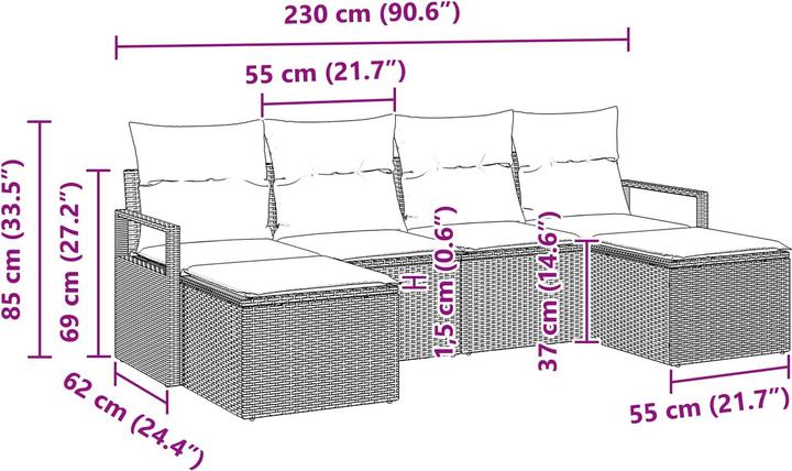 Produktbild vidaXL Gartenset
