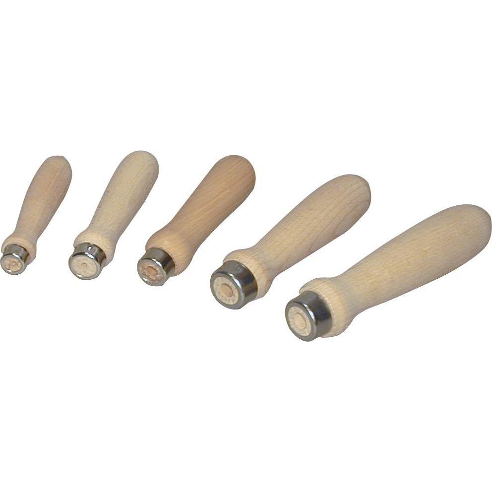 Blu-Dan, Raspel + Feile, Feilenheft Feilengriff Holz Länge 110 mm für Feilen Buche lackiert (110 mm)