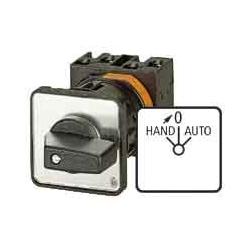 Thumbnail - Eaton T0-1-15434/EZ Umschalter 018053 Kont2 20A Tastf. HAND>0-AUTO 45°, Taster + Schalter, Schwarz