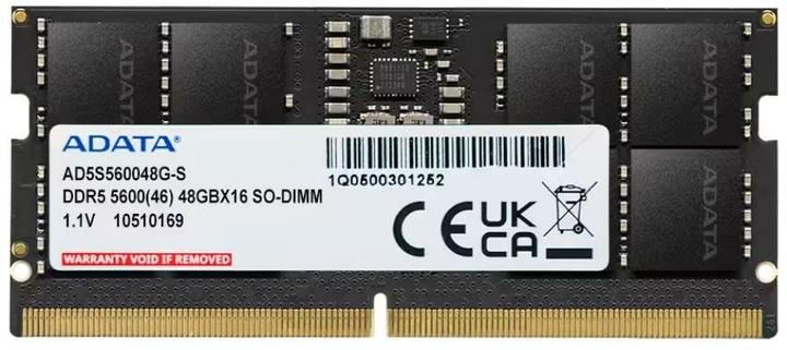 Actual product image Adata SO-DDR5 48GB 5600-46 Premier Single Tray (1 x 48GB, 5600 MHz, DDR5 RAM, SO-DIMM)