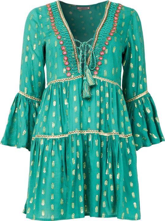 Joe Browns Tiered Beaded Boho Mini Dress (40)
