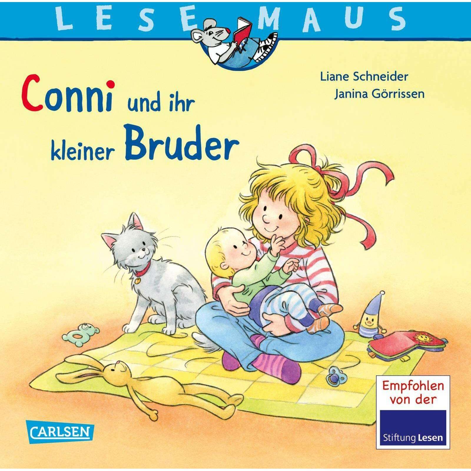 Thumbnail - LESEMAUS 23: Conni und ihr kleiner Bruder, Hörbücher von Liane Schneider, Janina Görrissen, Marc Rueda