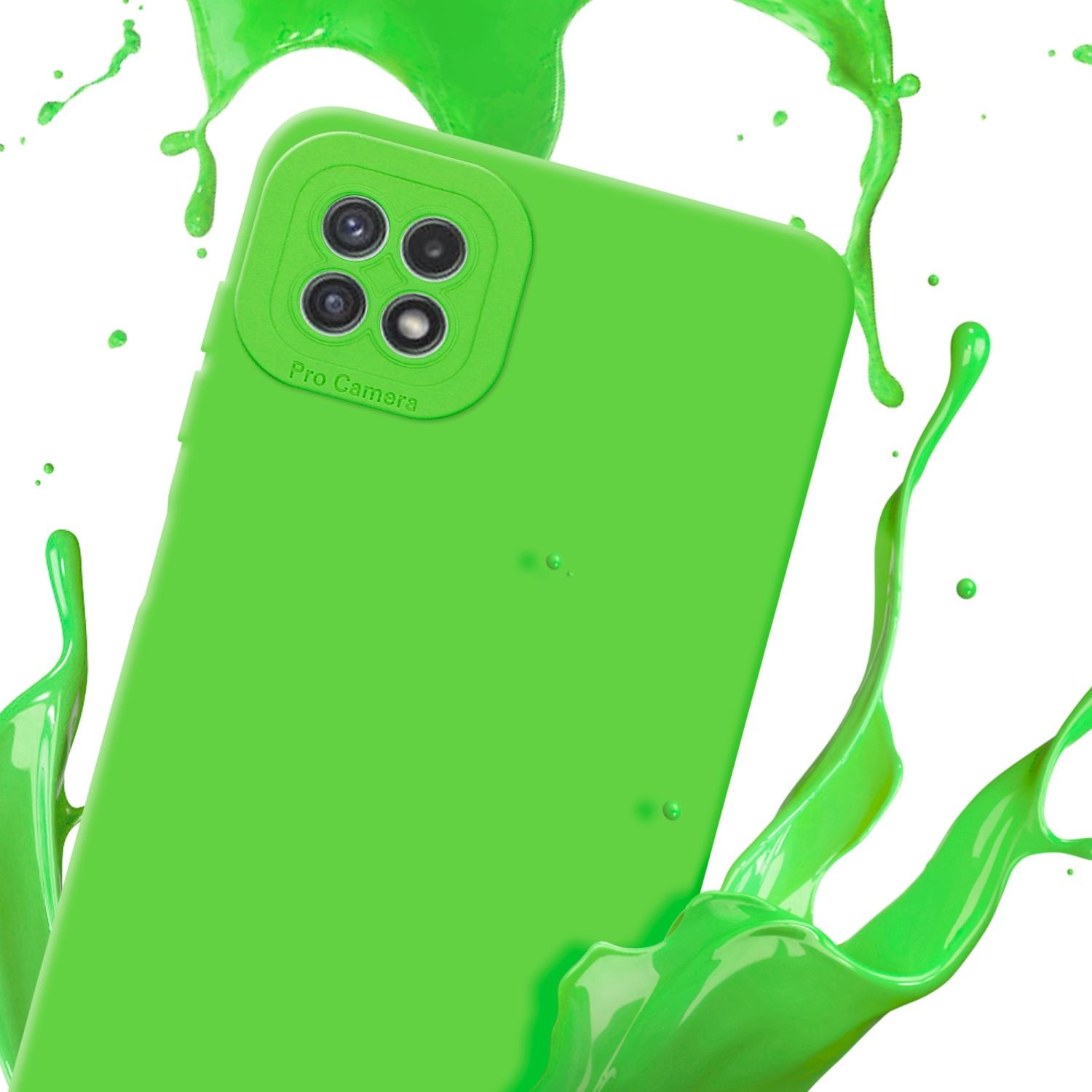 Thumbnail - Cadorabo Hülle für Samsung Galaxy A22 5G im TPU Fluid LM162 Style (Samsung Galaxy A22 5G), Smartphone Hülle, Grün