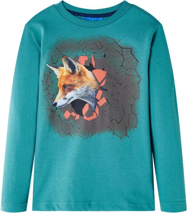 Immagine prodotto VidaXL Camicia a maniche lunghe per bambini blu scuro 116,Materiale: 100 (116)