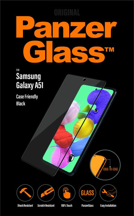 Actual product image PanzerGlass ® Screen Protector Samsung Galaxy A51, Samsung, Samsung - Galaxy A51, Dry application, S (1 pcs., Samsung Galaxy A51)