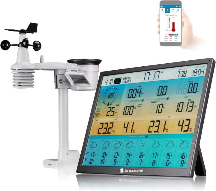 Image du produit Bresser Weerstation - 4CAST WIFI - Met 8-daagse Voorspelling een Uitgebreid XXL-scherm