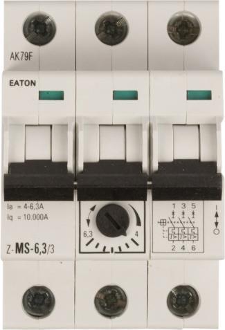 Produktbild Eaton Motorschutzschalter, 4-6,3 A, 3p 248410