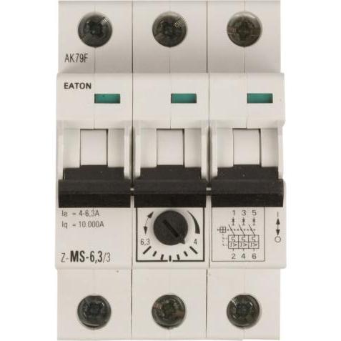 Thumbnail - Eaton, Schutzschalter, Motorschutzschalter, 4-6,3 A, 3p 248410