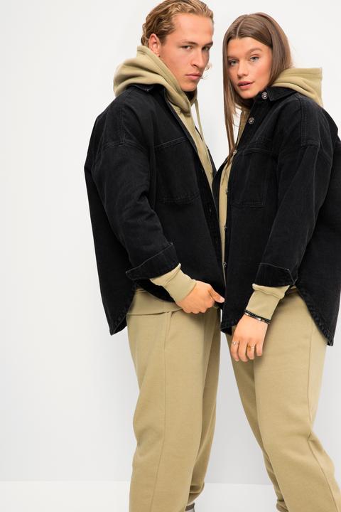 Produktbild Studio Untold Oversized-Jeanshemd, Hemdkragen, Langarm, Unisex (XL)