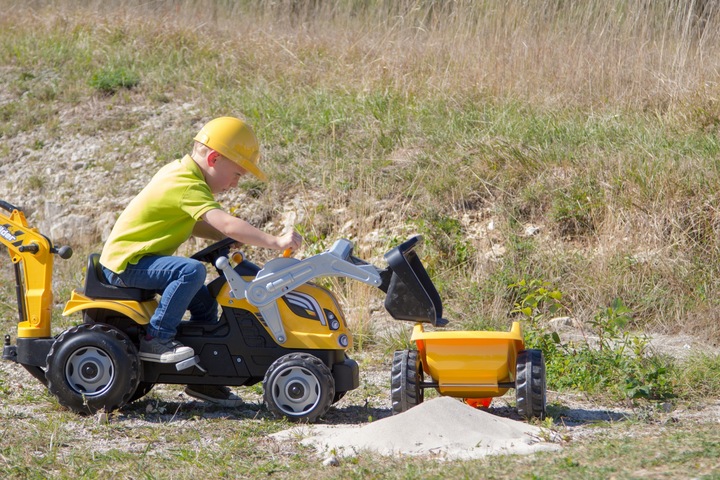 Immagine prodotto Smoby Trattore a pedali Max Builder con rimorchio