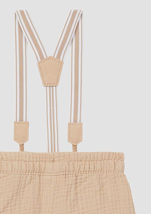 Actual product image S.Oliver Hose Musselin-Shorts mit abnehmbaren Hosenträgern (74)