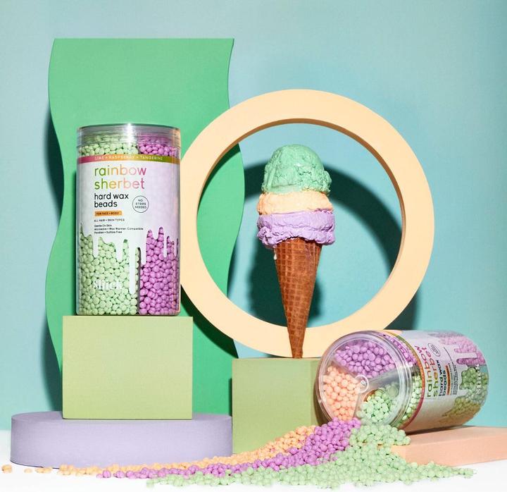 Immagine prodotto Salon Perfect Sliick Heard Wax Beads Cera per il corpo arcobaleno Sherbet 425G (1 x, 425 g)