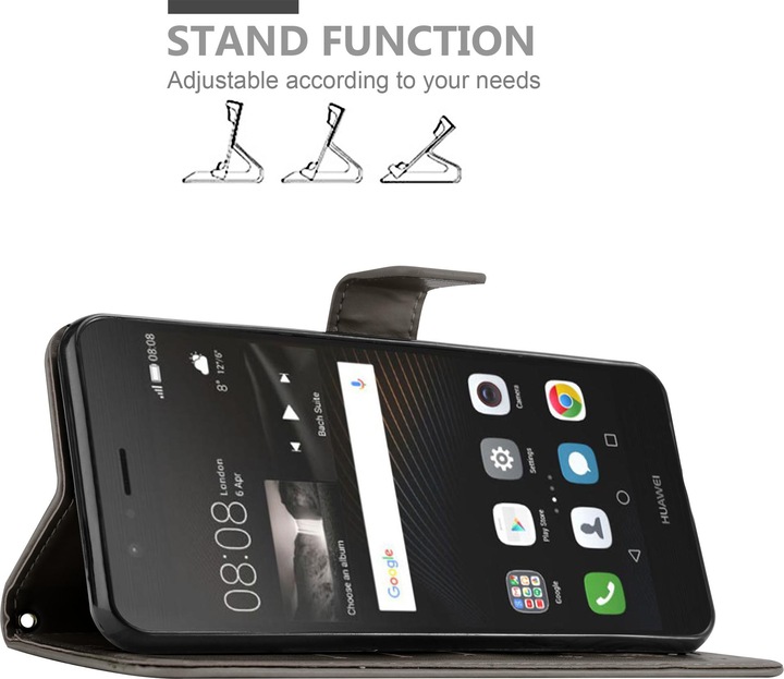 Produktbild Cadorabo Flower Book Cover (Huawei P9 Lite)