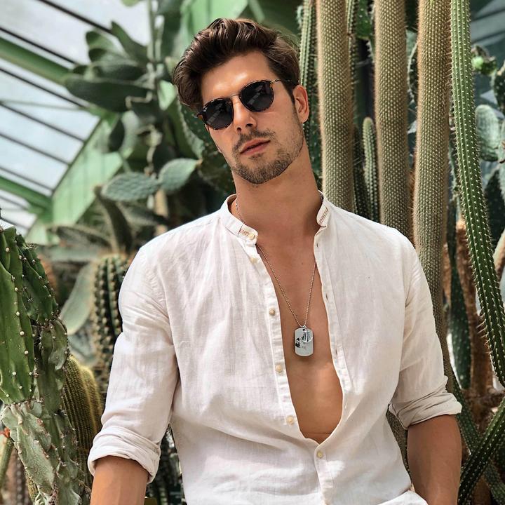 Produktbild Tom Hope World Tag Silver Necklace (Edelstahl)