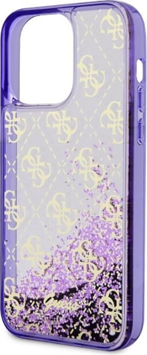 Produktbild Guess GUHCP14XLC4PSGU iPhone 14 Pro Max 6.7" purple/purple hardcase Liquid Glitter 4G Transculent (Apple iPhone 14 Pro Max)