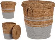 Immagine prodotto Giftdecor cesto portabiancheria grigio alga con coperchio gr (10 l)