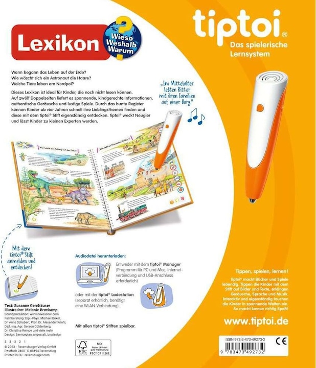 Produktbild tiptoi Wieso? Weshalb? Warum? Lexikon (Deutsch, Melanie Brockamp, Susanne Gernhäuser, 2023)