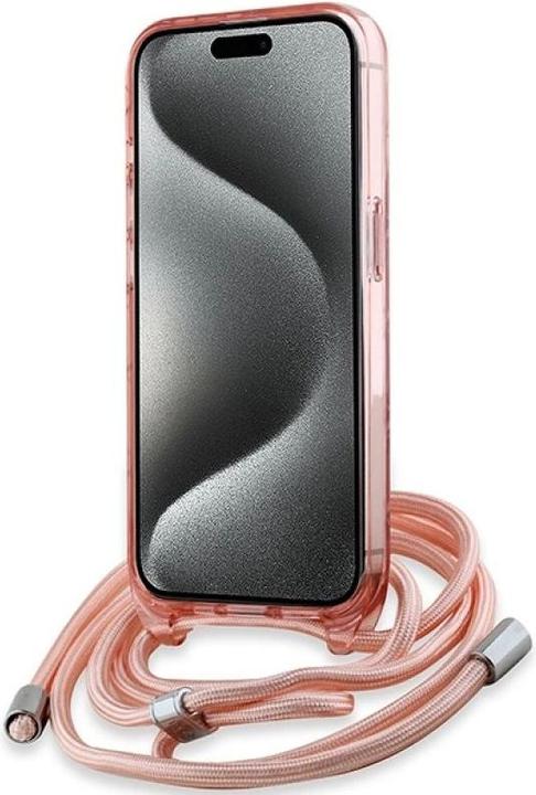 Immagine prodotto Karl Lagerfeld KLHMP15LHCKCKLCP iPhone 15 Pro 6.1" różowy/rosa hardcase IML Crossbody Monogram Karl (Apple iPhone 15 Pro)