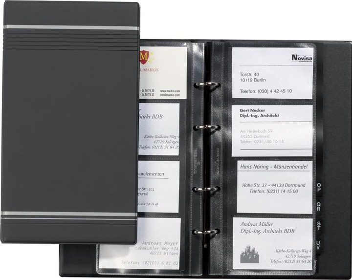 Actual product image Durable Business card book Visifix for 200 business cards, anthracite (57 x 90 mm)
