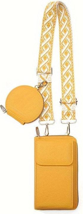 Immagine prodotto Only-Bags.Store Borsa a tracolla crossbody 2 in 1 con tasca per le monete, borsa per cellulare di tendenza in stile