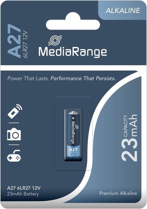 Actual product image MediaRange Premium - Battery A27 - Alkaline (1 pcs., A27, 23 mAh)