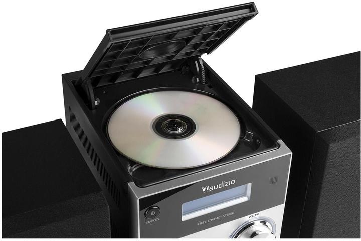 Produktbild Audizio Micro-HiFi Anlage Metz Aluminium (Bluetooth, CD Player, 1x 30 W)