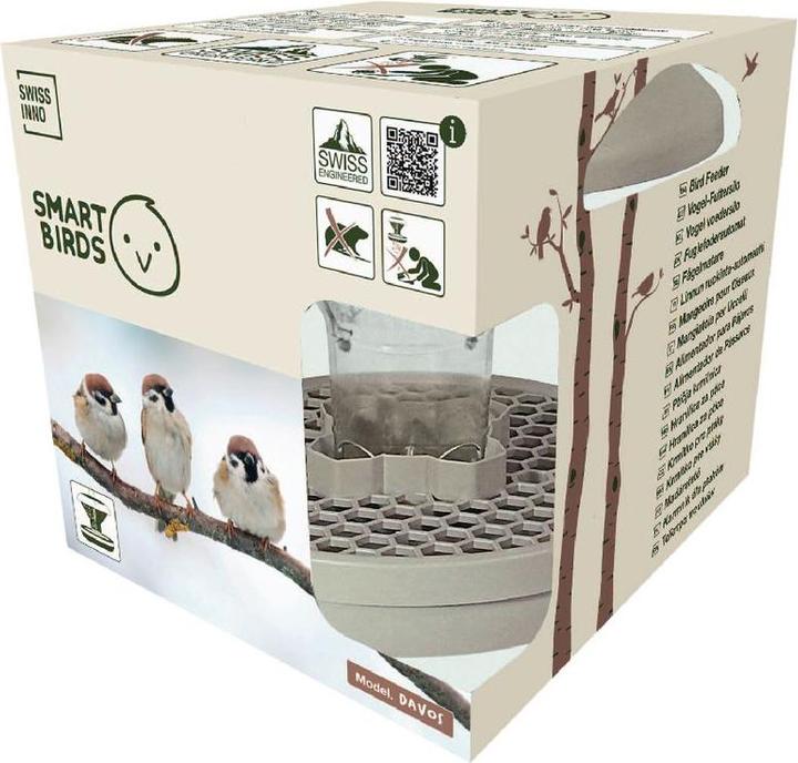 Productafbeelding Swissinno Vogel-Futtersilo "Davos" SMART BIRDS. Hellblau