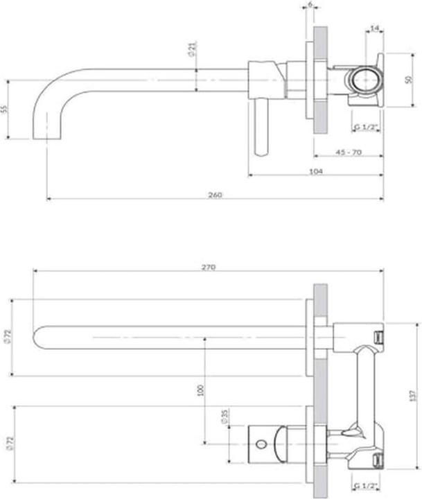 Actual product image Omnires Y Unterputz-Waschtischarmatur schwarz