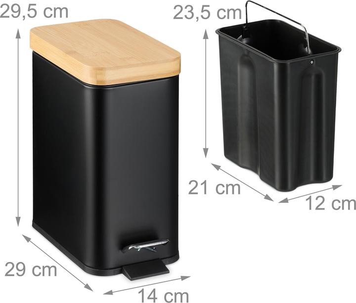 Actual product image Relaxdays Rubbish bin (5 l)