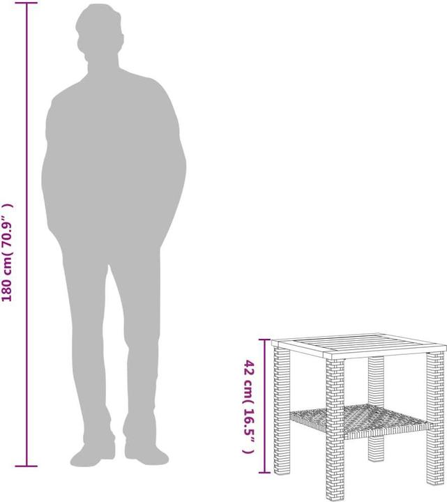 Actual product image VidaXL Garden table (40 cm)