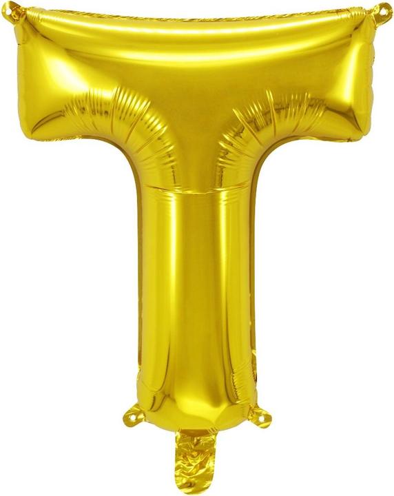 Produktbild Folienballon Buchstaben T Gold 75cm (1 x)