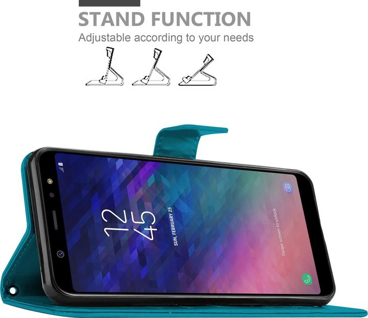 Produktbild Cadorabo Flower Book Cover (Samsung Galaxy A6+)
