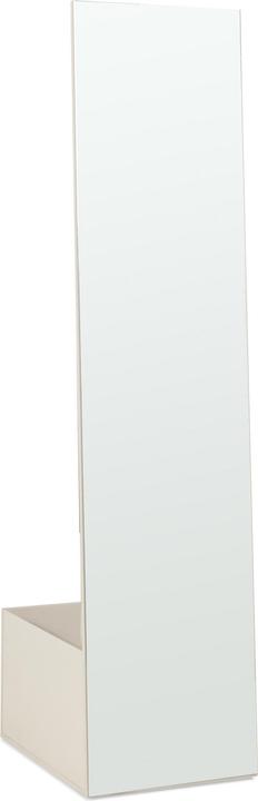 En.Casa Garderobenspiegel 2-in-1 Saden 165x40x51 cm Sandfarben (40 x 165 cm)