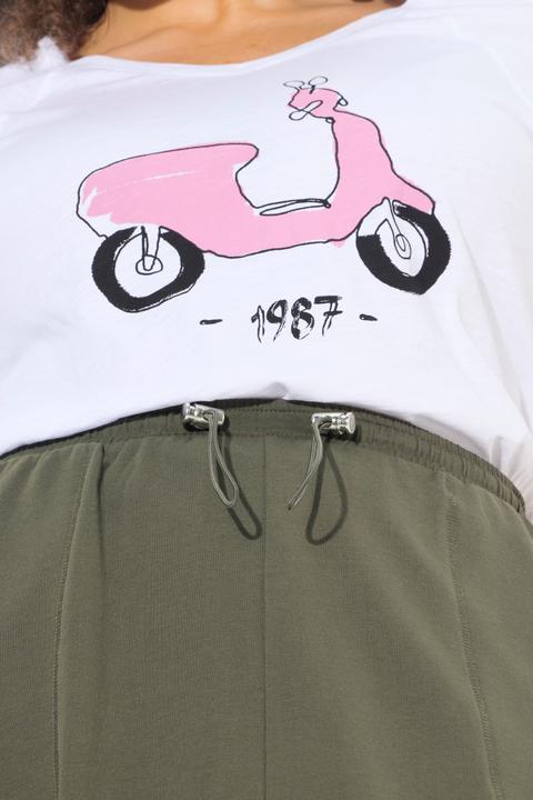 Produktbild Ulla Popken Sweat-Midirock, Smokbund, A-Linie, Taschen (50, 52)
