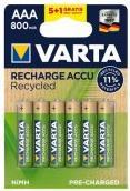 Actual product image Varta Recycled recharge accu AAA 5 + 1 free (6 pcs., AAA)