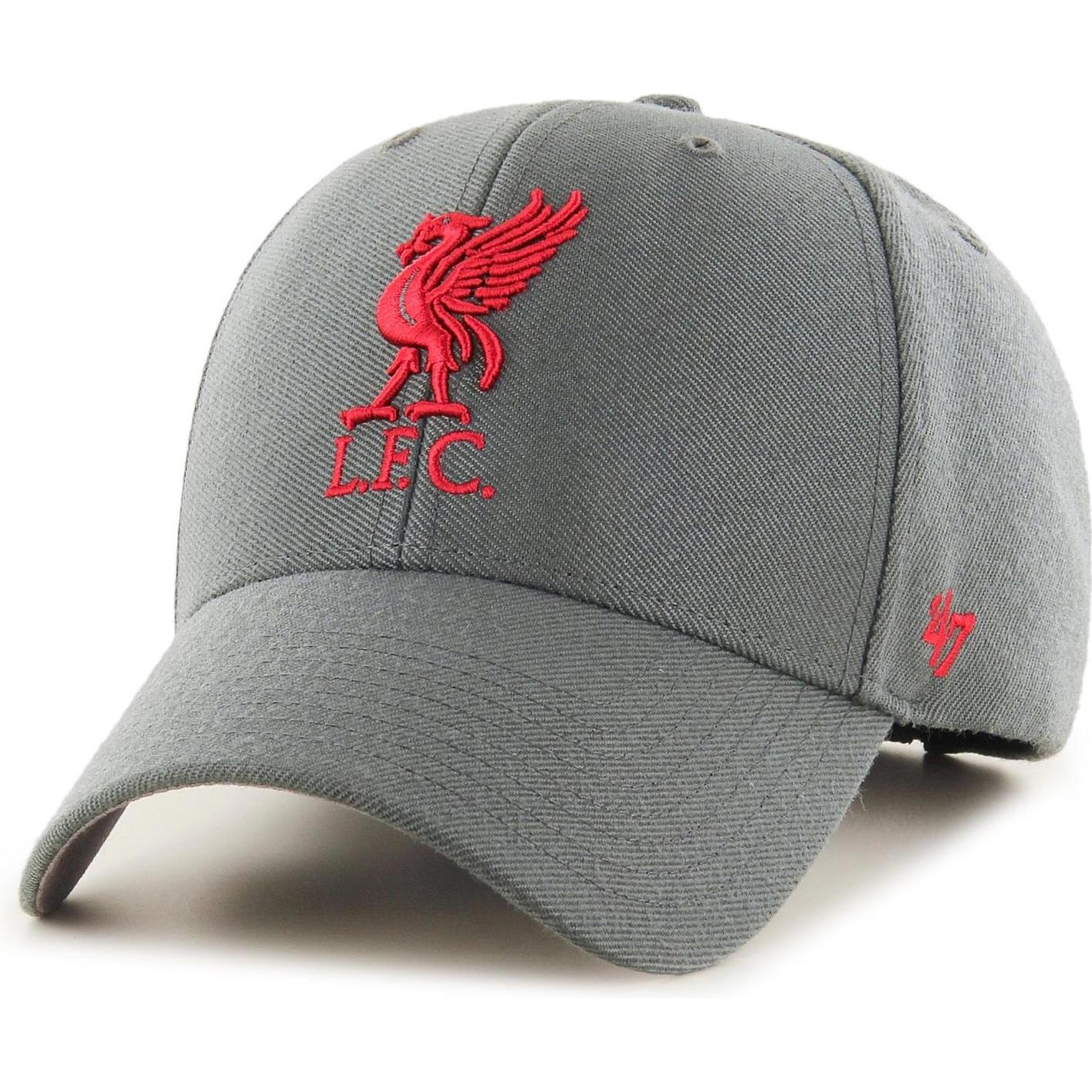 47 Brand, Herren, Cap, Relaxed Fit FC Liverpool, Grau, (One Size)