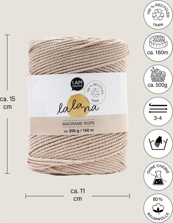 Produktbild Lalana Macrame Rope (160 m)